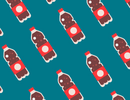 soda bottles