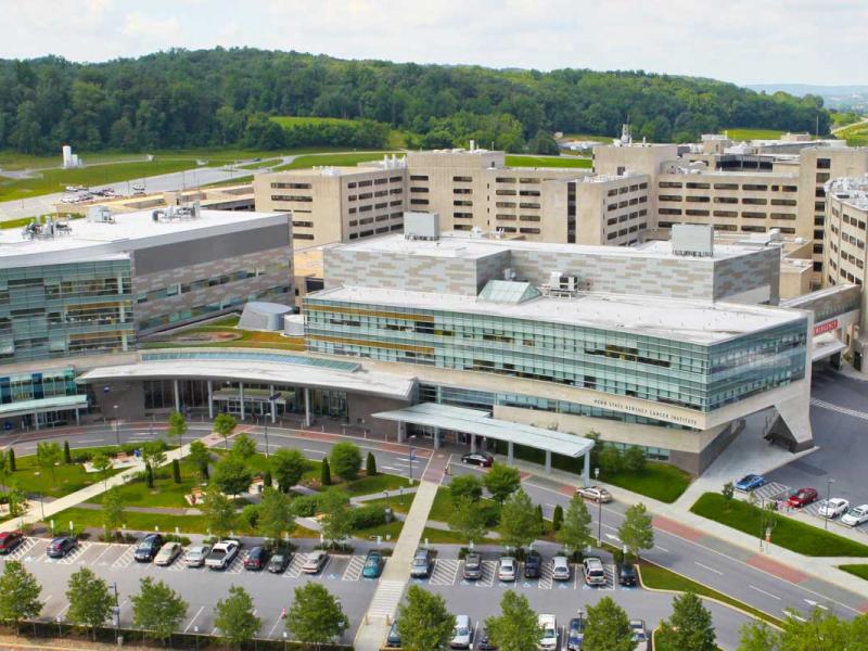 Milton S. Hershey Medical Center aerial view